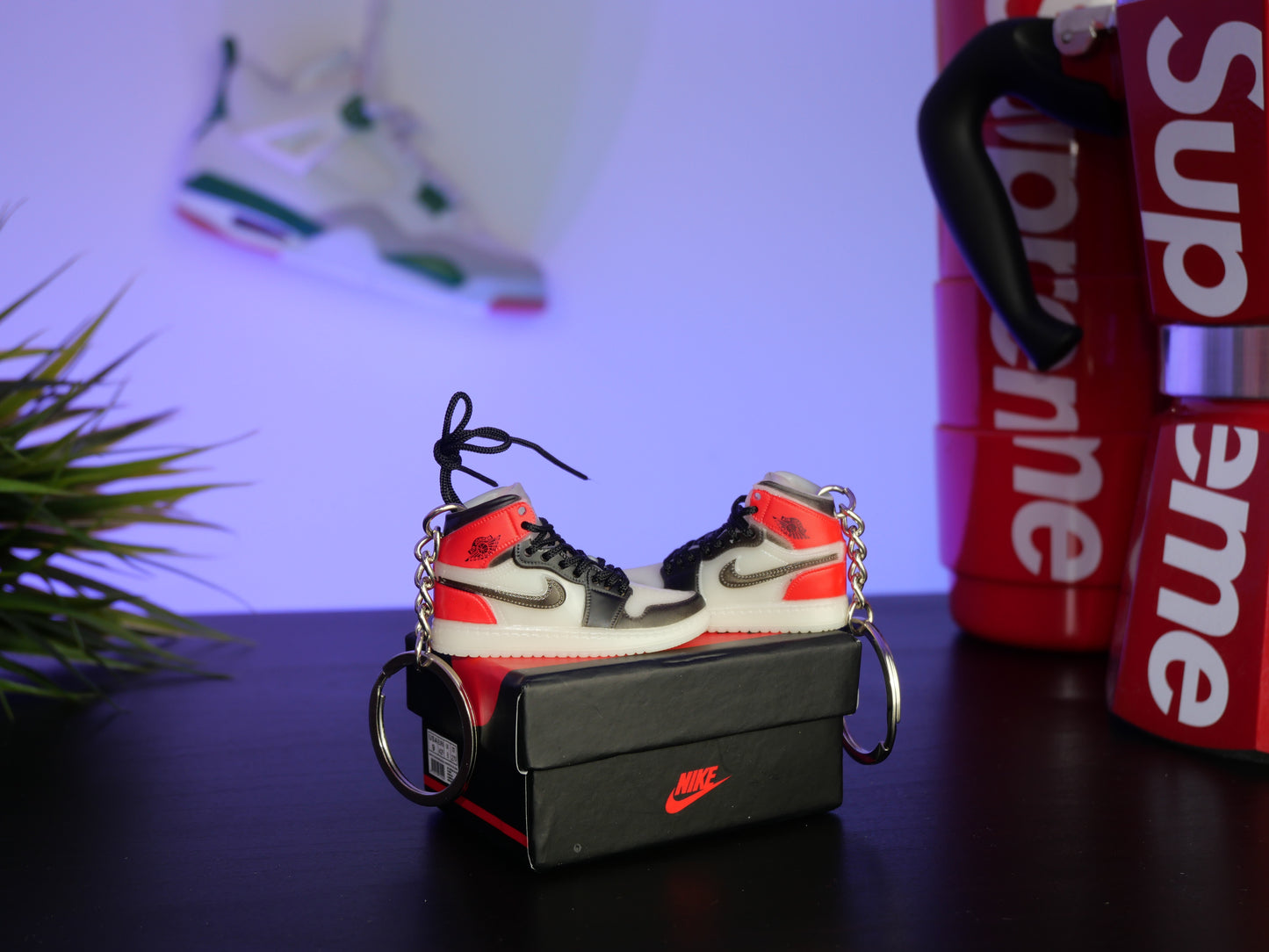 Portachiave Jordan 1 High Black Toe PREMIUM