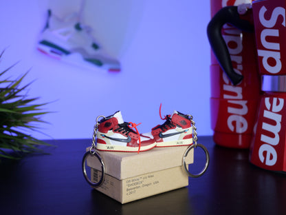 Portachiave Jordan 1 High Off-White Chicago PREMIUM
