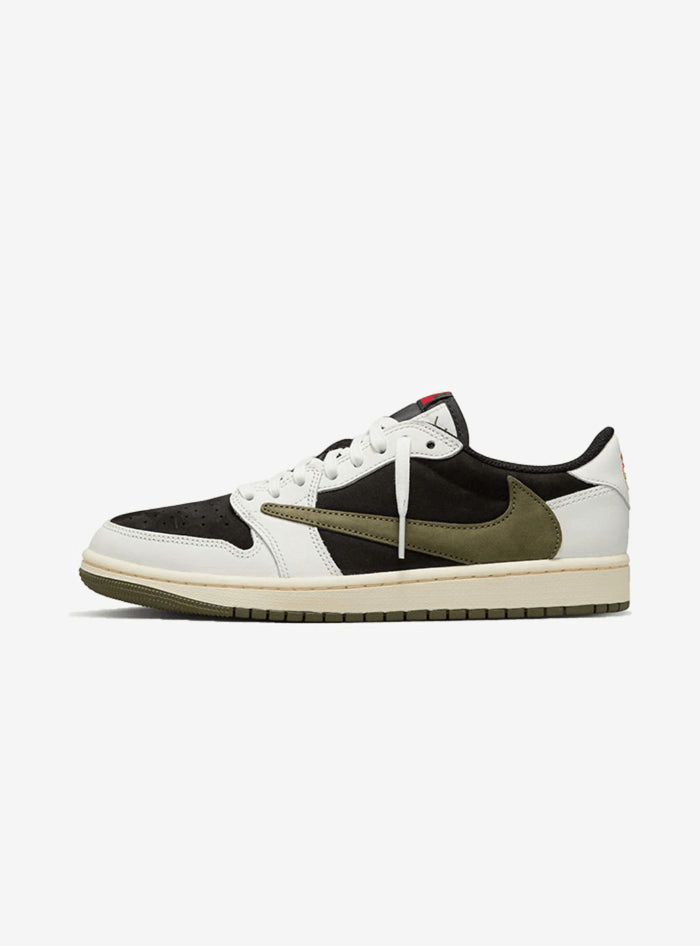 Jordan 1 Low Travis Scott Olive - Atmosneak