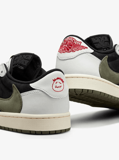 Jordan 1 Low Travis Scott Olive - Atmosneak