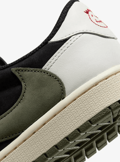 Jordan 1 Low Travis Scott Olive - Atmosneak